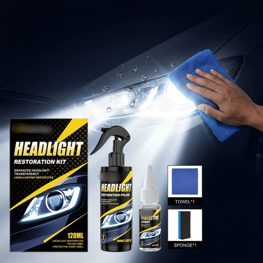 🚗💡Kit premium pentru restaurarea farurilor – Menține claritatea și luminozitatea de lungă durată 👉✨