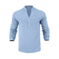 👔Treu henley casual de toamnă pentru bărbați