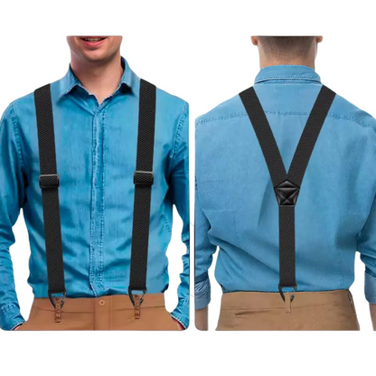 👔 Bretele bărbătești cu cataramă în formă de X - cataramă rezistentă 👖