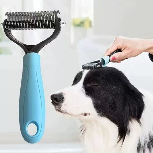 🐾 🐶Cumpără 1, primești 1 gratis🧹 Pieptene cu două fețe pentru pisici și câini🐶