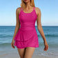 🌊Reducere de 40%💝Costum de baie cu fustă cu volane și două bretele