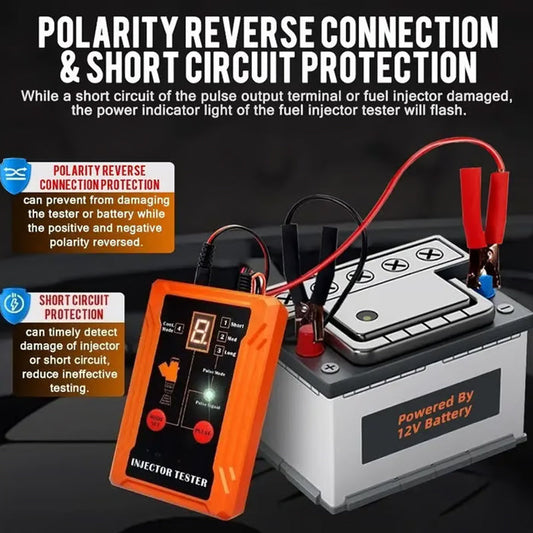 🔧⚡Instrument profesional de testare și curățare a sistemului de injecție cu 4 moduri de funcționare 😌