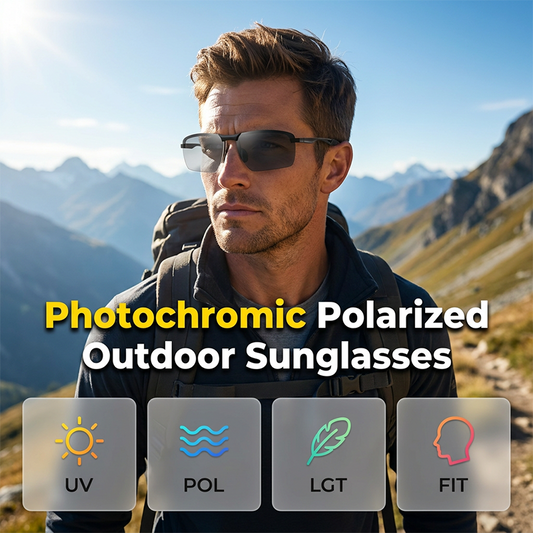 ☀️Ochelari de soare fotochromatici polarizați pentru exterior