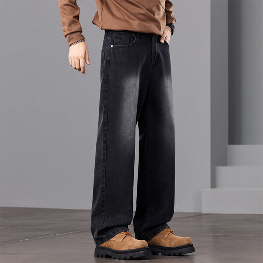 👖Blugi pentru bărbați cu croi larg, în stil vintage