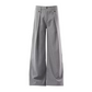 Pantaloni de costum pentru bărbați, croială lejeră, picior drept