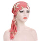 👒 REDUCERE DE 50% PENTRU O PERIOADĂ LIMITATĂ! ✨ Eșarfă turban pentru femei cu imprimeu floral, deja legată – moale, elastică, versatilă 🌸