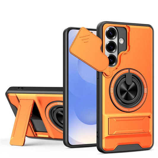 🛡️📱Husă de protecție rezistentă, cu capac pentru cameră și inel de prindere