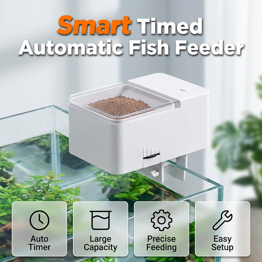 😴➡️🐠 Alimentator automat pentru pești – Cronometru încorporat| Până la 30 de zile