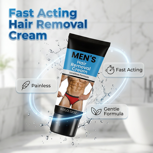 🚿 Cremă Depilatoare Bărbați: Piele Fină, Fără Iritații! 🧔‍♂️