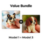 🎨🐶 Set de asamblare 3D cu mărgele colorate în formă de cățeluș – 50% REDUCERE! Mărgele colorate, design 3D, distracție creativă pentru mici și mari. 🔥✨