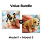 🎨🐶 Set de asamblare 3D cu mărgele colorate în formă de cățeluș – 50% REDUCERE! Mărgele colorate, design 3D, distracție creativă pentru mici și mari. 🔥✨