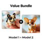🎨🐶 Set de asamblare 3D cu mărgele colorate în formă de cățeluș – 50% REDUCERE! Mărgele colorate, design 3D, distracție creativă pentru mici și mari. 🔥✨