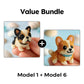 🎨🐶 Set de asamblare 3D cu mărgele colorate în formă de cățeluș – 50% REDUCERE! Mărgele colorate, design 3D, distracție creativă pentru mici și mari. 🔥✨