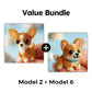🎨🐶 Set de asamblare 3D cu mărgele colorate în formă de cățeluș – 50% REDUCERE! Mărgele colorate, design 3D, distracție creativă pentru mici și mari. 🔥✨