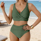 👙 Elegáns és gyönyörű, keresztráncos kialakítású bikini szett