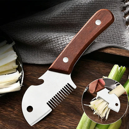 🔥1+1 gratis🔥🌱Cuțit multifuncțional pentru tăiat și răzuit ceapă verde🔪