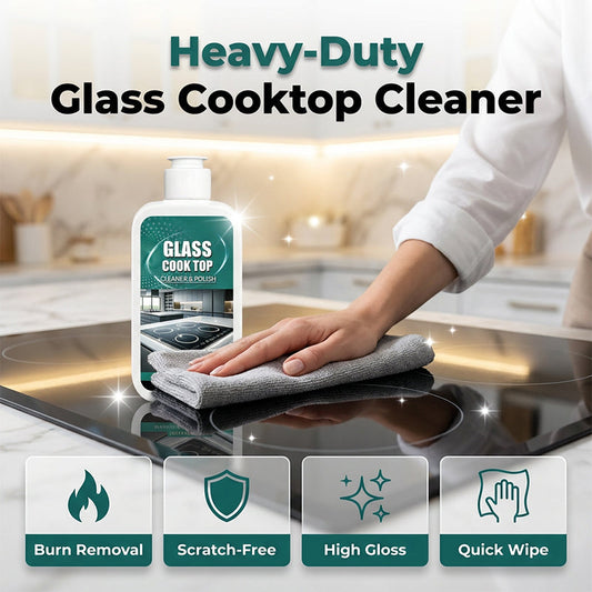 Glass Cooktop Cleaner and Polisher Cream for Induction Ceramic Stoves