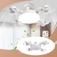 🌀50% REDUCERE ACUM! 💡 Ventilator cu soclu E27 – Ventilator LED silențios 2-în-1 cu telecomandă – Răcoare și lumină într-un singur produs 🏠