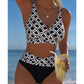 👙 Set de Bikini Retro cu Talie Înaltă: Eleganță și Confort la Plajă! 🌊☀️