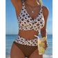 👙 Set de Bikini Retro cu Talie Înaltă: Eleganță și Confort la Plajă! 🌊☀️