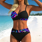 👙Mintás formáló hatású kétrészes bikini –🌊A szigeti nyaralás elengedhetetlen kellékei💕