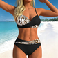 👙Mintás formáló hatású kétrészes bikini –🌊A szigeti nyaralás elengedhetetlen kellékei💕