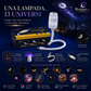 🌌 USB-s csillagprojektor lámpa – 13 cserélhető filmkoronggal és hajlékony nyakkal – tökéletes a hálószobába 💫✨