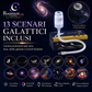 🌌 USB-s csillagprojektor lámpa – 13 cserélhető filmkoronggal és hajlékony nyakkal – tökéletes a hálószobába 💫✨