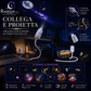 🌌 USB-s csillagprojektor lámpa – 13 cserélhető filmkoronggal és hajlékony nyakkal – tökéletes a hálószobába 💫✨