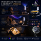 🌌 USB-s csillagprojektor lámpa – 13 cserélhető filmkoronggal és hajlékony nyakkal – tökéletes a hálószobába 💫✨