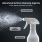 🏠💨Többfelületes tisztító spray – Megszünteti a kellemetlen szagokat, eltávolítja a makacs szennyeződéseket – Kíméletes összetétel a mindennapi használatra – Törülközővel együtt