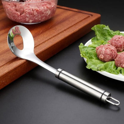 🥄 Acél kanál húsgombócok formázásához – egyenletes méretű gombócok, hosszú élettartam ⚡