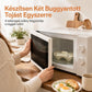 ⚡Gyors mikrohullám, két tojás egyszerre🍳 Mikrohullámú dupla tojásfőző – Két rekeszes kialakítás | Ideális sietős reggelekhez, egészséges reggeli percek alatt ✨
