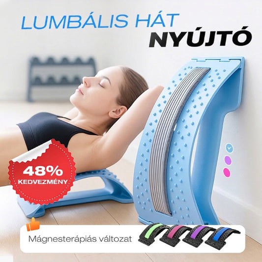 🧘‍♀️🩹 Lumbális gerincjavító derékmasszírozó deszka, Fájdalomcsillapító